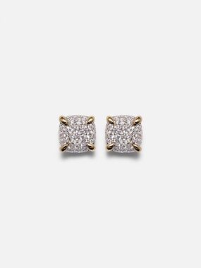 David yurman Chatelaine 18k gold earrings 7mm